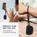 kwmobile oordopjes case geschikt voor Jabra Elite 8 Active hoesje - Oortjes cover met handstrap - In-ear koptelefoon hoes - Silicone in zwart