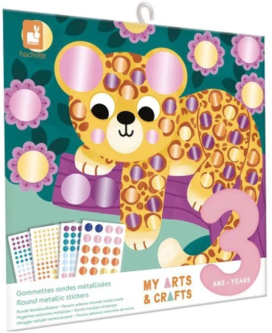 Janod Atelier Ronde stickers Exotische dieren