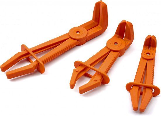 HBM 3 Delige Haakse Flexibele Slangklem Klemmen Set