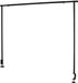 Home deco Factory Brede Tafelbeugel met klemmen - Zwart - Metaal - 200 x 106 cm