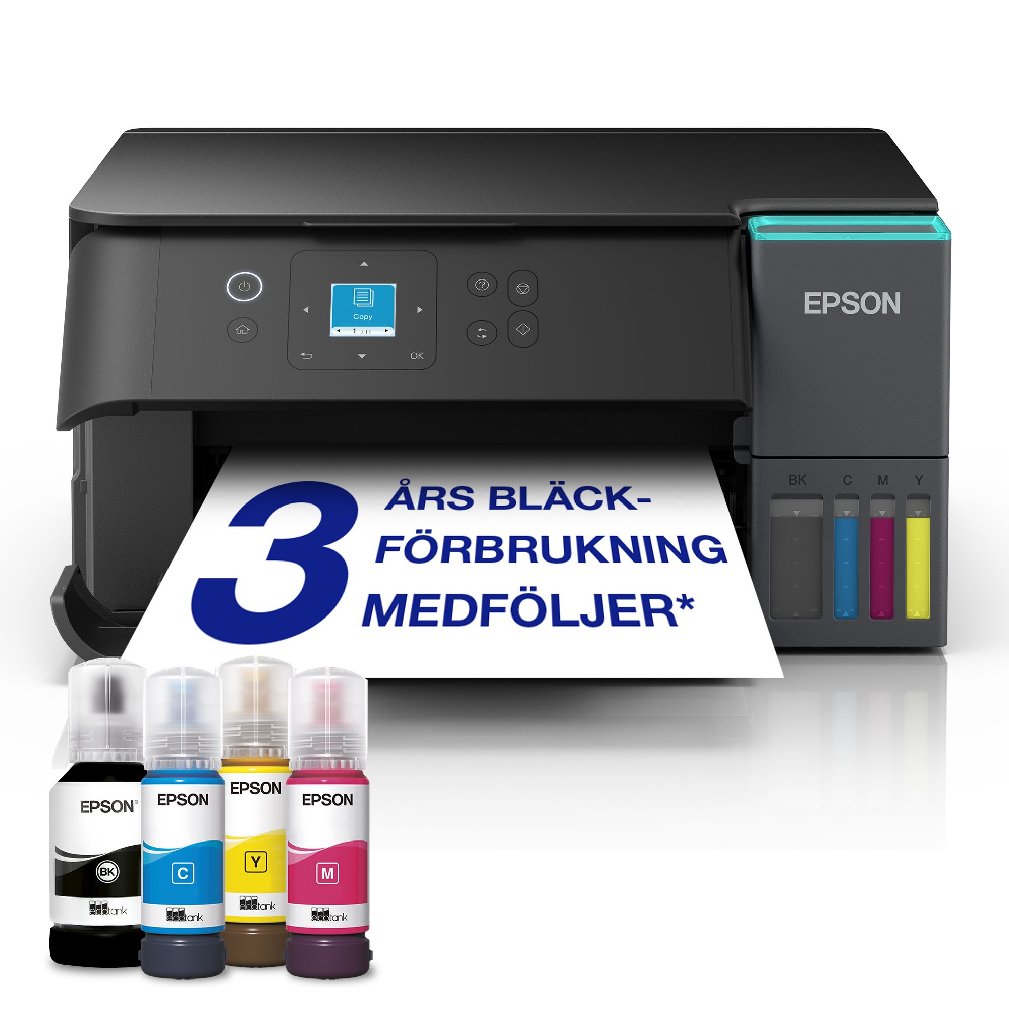 Epson EcoTank ET-2950 Inkjet All-in-One Printer - A4, 4800 x 1200 DPI, 33 ppm, Wi-Fi