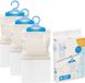 Merkloos / Sans marque Vocht opnemende korrels 450 gram - 3x - Tegen schimmel/condens/geur - kledingkasten - vochtvanger aan ophang haak - 12 x 20 x 3 cm