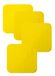 Aidapt Vm989cy onderzetter, siliconen, antislip, geel, 9 cm, 4 stuks