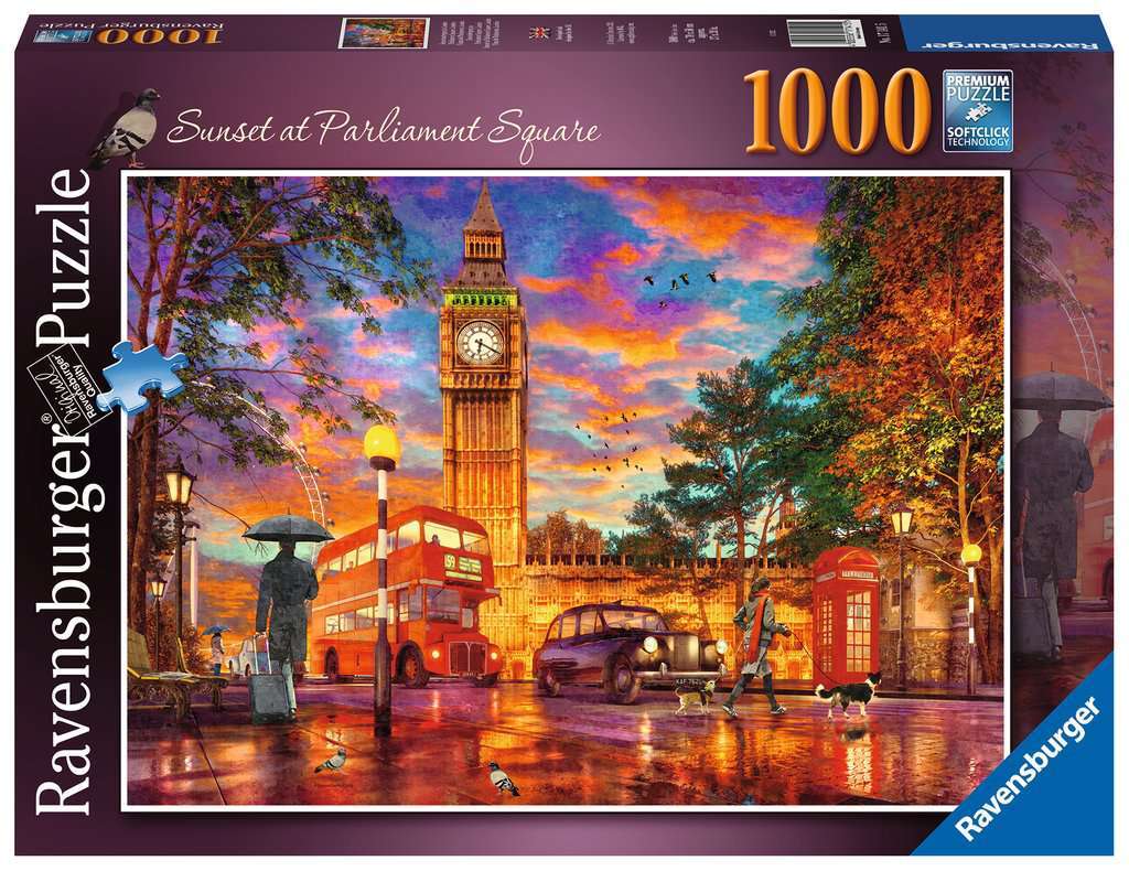 Ravensburger Zonsondergang op Parliament Square, Londen Puzzel (1000 stukjes)