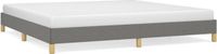 vidaXL Bedframe Stof Donkergrijs 200x200 cm