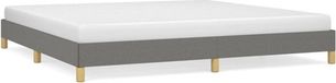 vidaXL Bedframe Stof Donkergrijs 200x200 cm