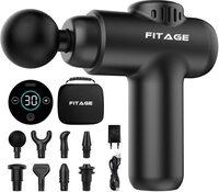 FITAGE Massage Gun Mini - Professioneel Massage Apparaat - Massagegun - Zwart