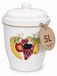 Pot de jardin peinte à la main avec motif de fruits, 5 litres