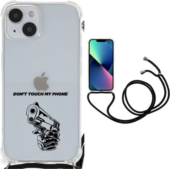 B2Ctelecom iPhone 14 Plus Hoesje - Gun Don't Touch My Phone - TPU Backcover