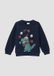 s.Oliver Sweatshirt Navy Kinderen Lange Mouw Ronde Hals Katoen Printopdruk Herfst/Winter 2025