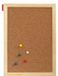 Memobe Prikbord van kurk, 30 x 21 cm, prikbord met houten frame