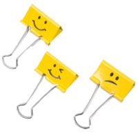 Rapesco Emoji Paper Clips 19 mm Bright Yellow (20 pieces)