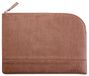 RHODIA 116624C - Etui met Ritssluiting in Imitatieleer - Chocolade - Maat M (16 x 22 cm)