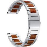 Strap-it Gard Pro Health Smartwatch 2+ Bracelet bois/acier (argent)