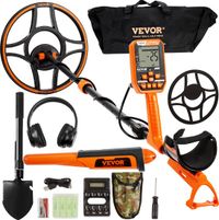 VEVOR Détecteur de métaux professionnel 7 modes détecteur de métaux bobine de recherche de 30,5 cm profondeur de plongée IP68 jusqu'à 3 m chercheur d'or avec poignée réglable détecteur d'or incluant casque Bluetooth appareil de localisation de précision