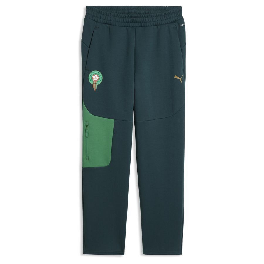 Puma Marokko PUMATECH sweatpants voor Heren, Groen/Goud, Maat S