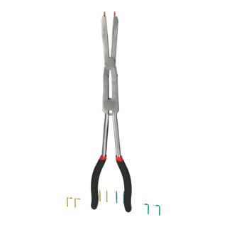 KS Tools dubbelgebroken borgveertangen voor uitwendige borgringen - 1 stuk