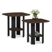Furinno Simple Design 2-Pack End bijzettafel, Columbia Walnoot/Zwart