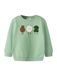 NAME IT Sweatshirt 'NMMOLAV' bruin / lichtgroen / wit