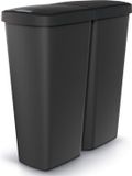 KEDEN Prosperplast Keden Compacta Q DUO - Afvalbak 50L - Zwart
