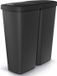 KEDEN Prosperplast Keden Compacta Q DUO - Afvalbak 50L - Zwart