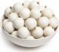 Decoris Kerstballen - 24 stuks - Wol Wit - 10 cm Diameter - Glas