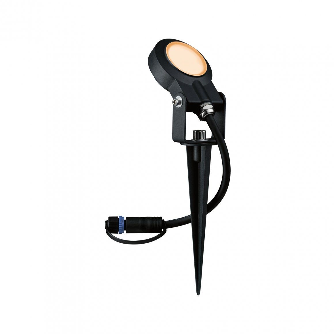 Paulmann 94728 Outdoor LED Spot - Anthracite - Round - IP67 - 6.3W - Gold Light