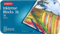 Derwent Inktense Blocks blik met 36 krijtjes