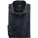 OLYMP Level Five 24/Seven Body Fit Jersey overhemd antraciet, Gestreept