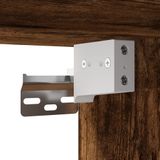 vidaXL Hoge kast, gerookt eikenfineer, 69,5 x 34 x 180 cm, houtvezelplaat