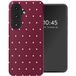 Selencia Hoesje - Geschikt voor Samsung Galaxy S26 - Backcover - Happy Dots Burgundy