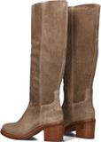 Shabbies Amsterdam Puk Tuba Laarzen - Suède - Dames - Taupe - Maat 38