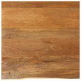 VidaXL Tafelblad met natuurlijke rand 80x80x2,5 cm massief mangohout