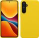 kwmobile telefoonhoesje geschikt voor Samsung Galaxy A55 5G - Hoesje met siliconen coating - Smartphone case in stralend geel