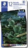 STAEDTLER metallic kleurpotloden Design Journey, 12 stuks in metalen etui