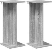 vidaXL Plantenstandaard 2 stuks Grijs Sonoma 25 x 25,5 x 60,5 cm Bewerkt hout