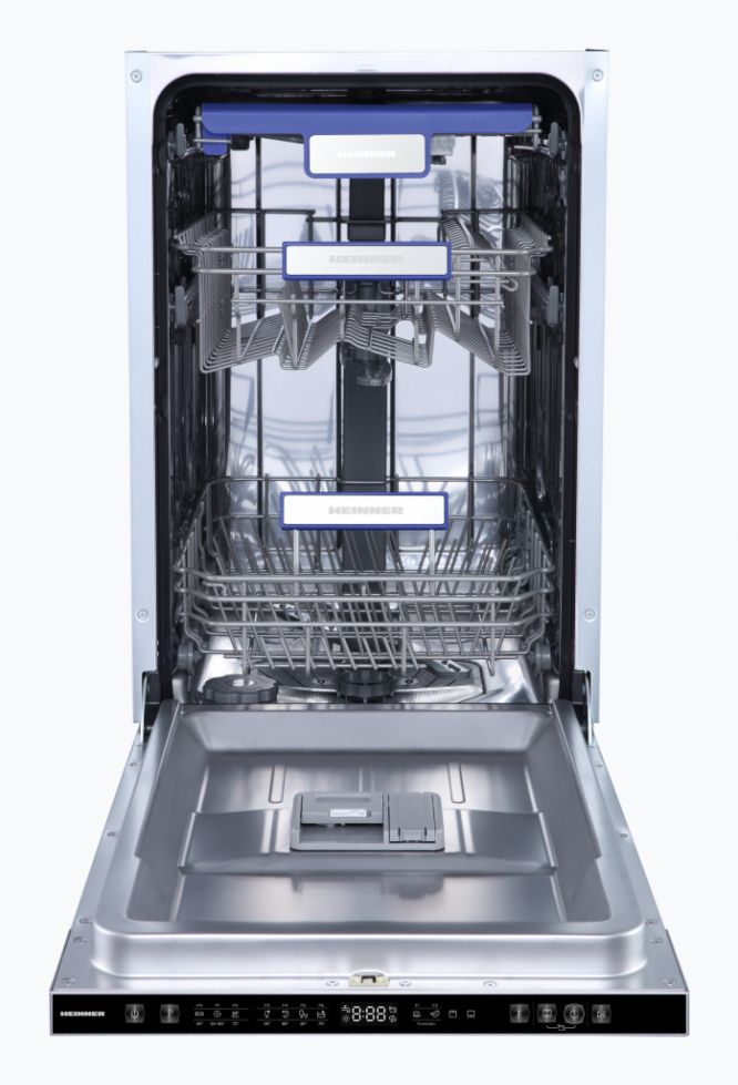 Heinner HDW-BIM45710AD+++ Volledig Ingebouwde Vaatwasser - 10 Couverts - 7 Programma's - Slimline (45 cm) - D