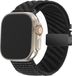 Bandz Nylon band 'Wave' met Parachute sluiting - Zwart - Geschikt voor Apple Watch 38/40/41/42mm