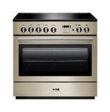 Falcon Professional+ FX 90 Range Cooker - Electric Induction Hob - Cream / Chrome