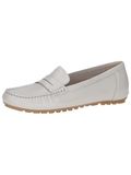 Caprice Dames Mocassin 9-24652-44 131 G-breedte Maat: 38 EU Wit Leer Rubber Lente/Zomer 2025