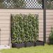 Maison Exclusive - Pot de plante de jardin, 3 pièces, marron, 120 x 40 x 125,5 cm, plastique PP