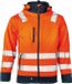 Herock Gregor High Viz Softshell jack HV (1902) - Fluor oranje | Donkerblauw - XXXL
