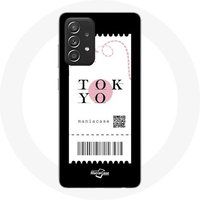 Maniacase Etui voor Samsung Galaxy A52 Air ticket Tokyo Japan
