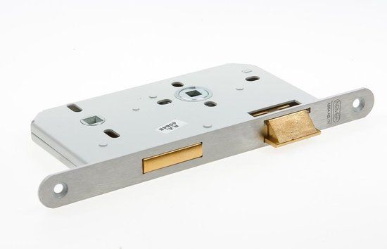 Nemef 644/17 WC-slot - Doornmaat 60mm - DIN links - Zilvergrijs