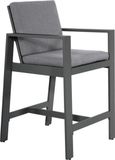 Lesli Living Barstoel Malibu | Charcoal | Aluminium
