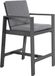 Lesli Living Barstoel Malibu | Charcoal | Aluminium