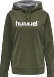 Hummel Hmlgo Cotton Logo Woman Hoodie Dames Groen Maat S