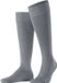 FALKE Energizing Cotton met compressie katoen kniekousen heren grijs - maat 43-44
