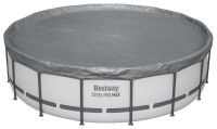 Bestway Pool cover Ø4,88 m Round Polyester Grey