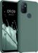 kwmobile hoesje geschikt voor OnePlus Nord N100 - Hoesje met siliconen coating - Smartphone case in dennengroen